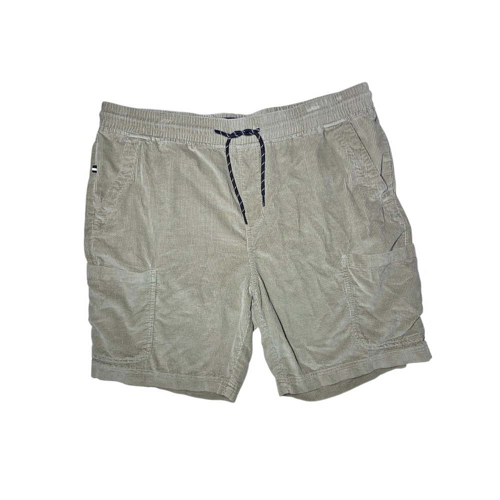Edgar + Ash Light Green Corduroy Cotton Cargo Shorts Men's XL‎ Pull On